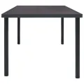 Table à dîner d'extérieur Anthracite 190x90x74 cm Acier