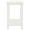 Table de chevet Blanc 35x30x47 cm Bois de pin massif