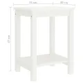 Table de chevet Blanc 35x30x47 cm Bois de pin massif