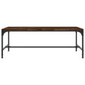 Table basse Chêne fumé 100x50x35 cm Bois d'ingénierie