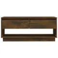 Meuble TV Chêne fumé 102x41x44 cm Aggloméré