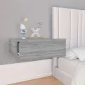 Tables de chevet flottantes 2 pcs Sonoma gris 40x30x15 cm
