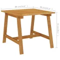Table à dîner de jardin 88x88x74 cm Bois d'acacia massif
