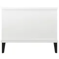 Table basse Blanc brillant 90x50x40 cm Bois d'ingénierie