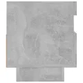 Meuble TV avec lumières LED gris béton 80x35x40 cm