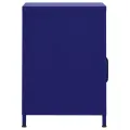 Table de chevet Bleu marine 35x35x51 cm Acier