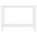 Table console Blanc 110x40x80 cm Bois massif de pin