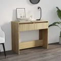 Table console Chêne Sonoma 89x41x76,5 cm Acier