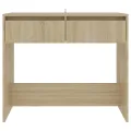 Table console Chêne Sonoma 89x41x76,5 cm Acier