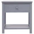 Tables de chevet 2 pcs Gris 40x29x42 cm Bois de Paulownia