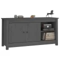Meuble TV Gris 103x36,5x52 cm Bois de pin massif
