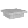 Table basse Gris béton 90x90x28 cm Aggloméré