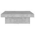 Table basse Gris béton 90x90x28 cm Aggloméré