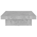 Table basse Gris béton 90x90x28 cm Aggloméré