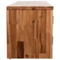 Meuble TV bois massif d'acacia 120 x 35 x 40 cm