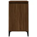 Table de chevet chêne marron 40x35x70 cm bois d'ingénierie