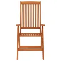 Chaises de jardin pliables 4 pcs Bois d'eucalyptus massif