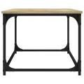 Table basse Chêne sonoma 102x50x40 cm Bois d'ingénierie et fer