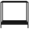 Table console Noir 80x35x75 cm Verre trempé