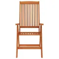 Chaises de jardin pliables 8 pcs Bois d'eucalyptus massif