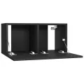 Meuble TV suspendu Noir 60x30x30 cm