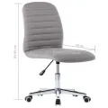 Chaises à manger lot de 2 gris clair tissu