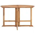 Table à dîner de jardin pliable Ø110x75 cm Bois massif de teck