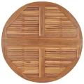 Table à dîner de jardin pliable Ø110x75 cm Bois massif de teck