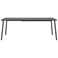 Table de jardin anthracite 200x100x71 cm acier