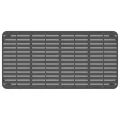 Table de jardin anthracite 200x100x71 cm acier