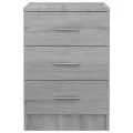 Table de chevet Sonoma gris 38x35x56 cm Bois d'ingénierie