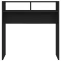 Table console Noir 78x30x80 cm Aggloméré
