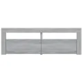 Meuble TV avec lumières LED sonoma gris 120x35x40 cm