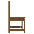 Banc de jardin marron miel 109 cm bois de pin massif