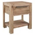 Tables de chevet avec tiroirs 2 pcs 40x30x48 cm Acacia solide