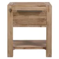 Tables de chevet avec tiroirs 2 pcs 40x30x48 cm Acacia solide