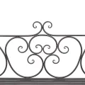 Banc de jardin 132 cm Acier Antique Marron