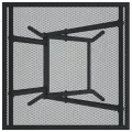 Table de jardin pliable anthracite 50x50x72 cm maille d'acier