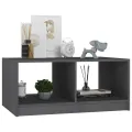 Table basse Gris 75x50x33,5 cm Bois de pin massif