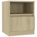 Table de chevet Chêne sonoma 40x40x50 cm Aggloméré