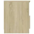 Table de chevet Chêne sonoma 40x40x50 cm Aggloméré