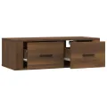 Armoire TV suspendue Chêne marron 80x36x25 cm Bois d'ingénierie