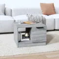 Table basse Sonoma gris 50x50x36 cm Bois d'ingénierie