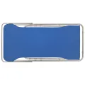 Chaises de plage pliables 2 pcs Acier et tissu oxford Bleu