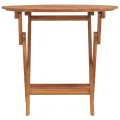 Table pliable de jardin Ø 85x75 cm bois massif de teck