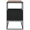 Table d'appoint Noir 55x36x59,5 cm Bois d'ingénierie