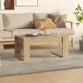 Table basse Chêne sonoma 102x55x45 cm Bois d'ingénierie