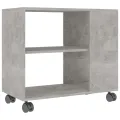 Table d'appoint Gris béton 70x35x55 cm Bois d'ingénierie