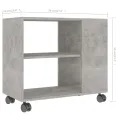 Table d'appoint Gris béton 70x35x55 cm Bois d'ingénierie