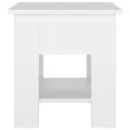 Table basse Blanc 40x40x42 cm Bois d'ingénierie